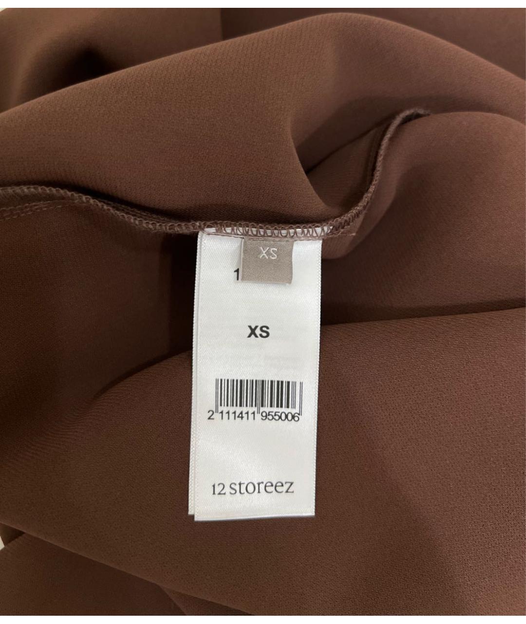 12 STOREEZ Коричневое полиэстеровое повседневное платье, фото 8