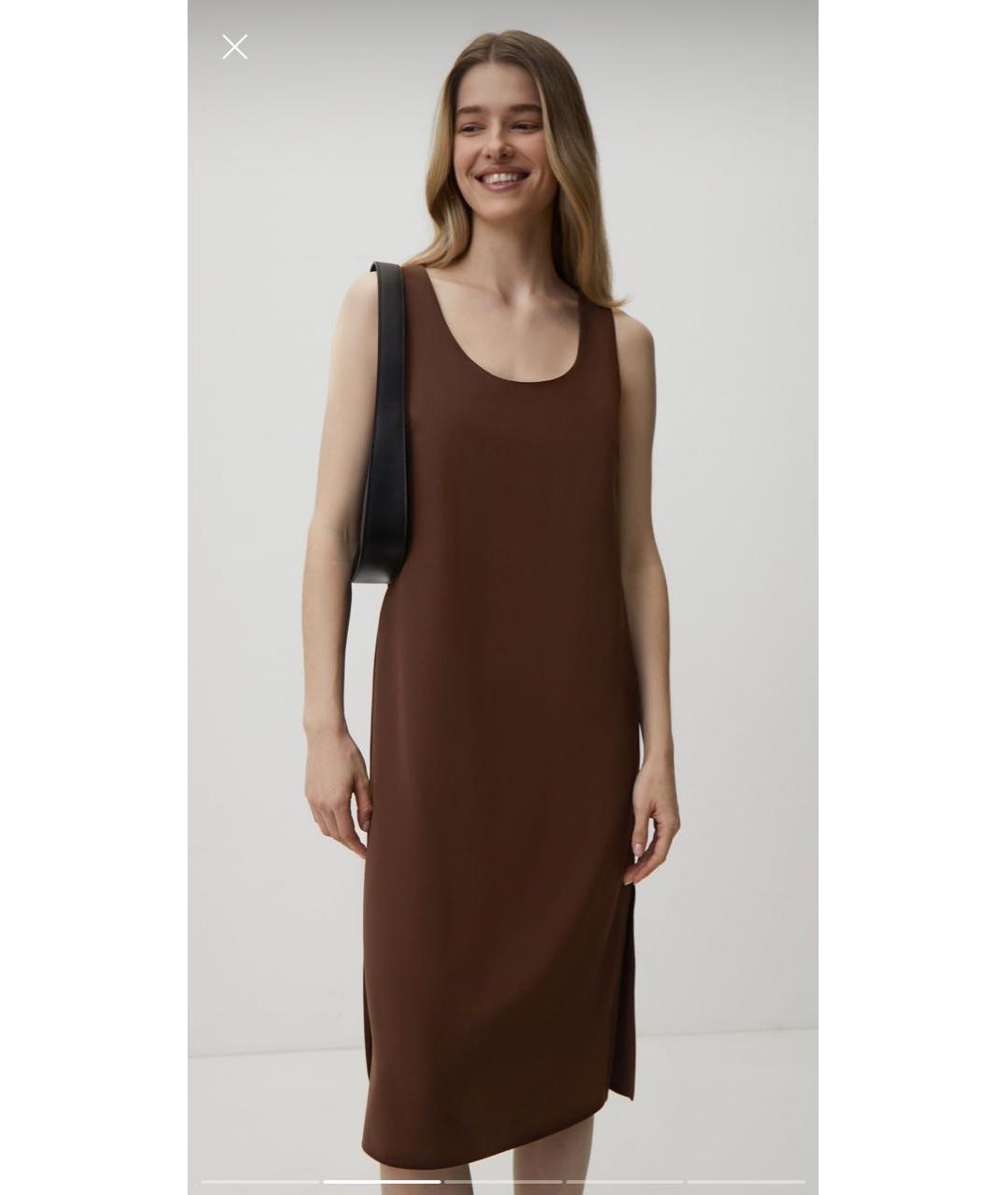 12 STOREEZ Коричневое полиэстеровое повседневное платье, фото 4