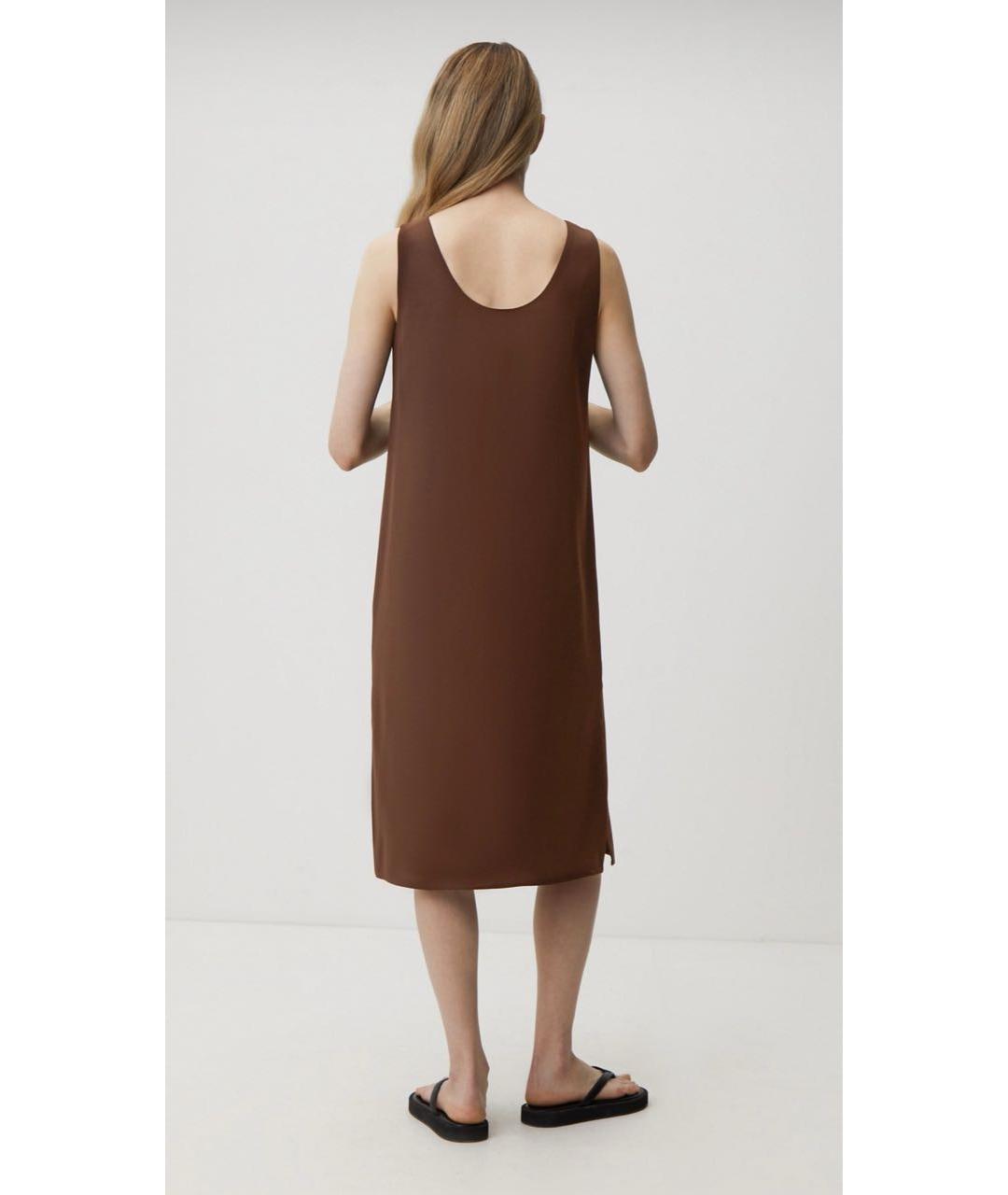 12 STOREEZ Коричневое полиэстеровое повседневное платье, фото 3
