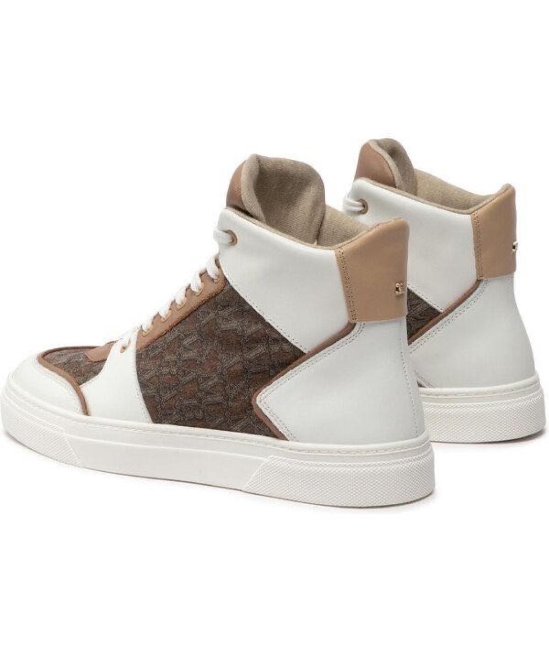 MAX MARA Белые кожаные кеды, фото 3