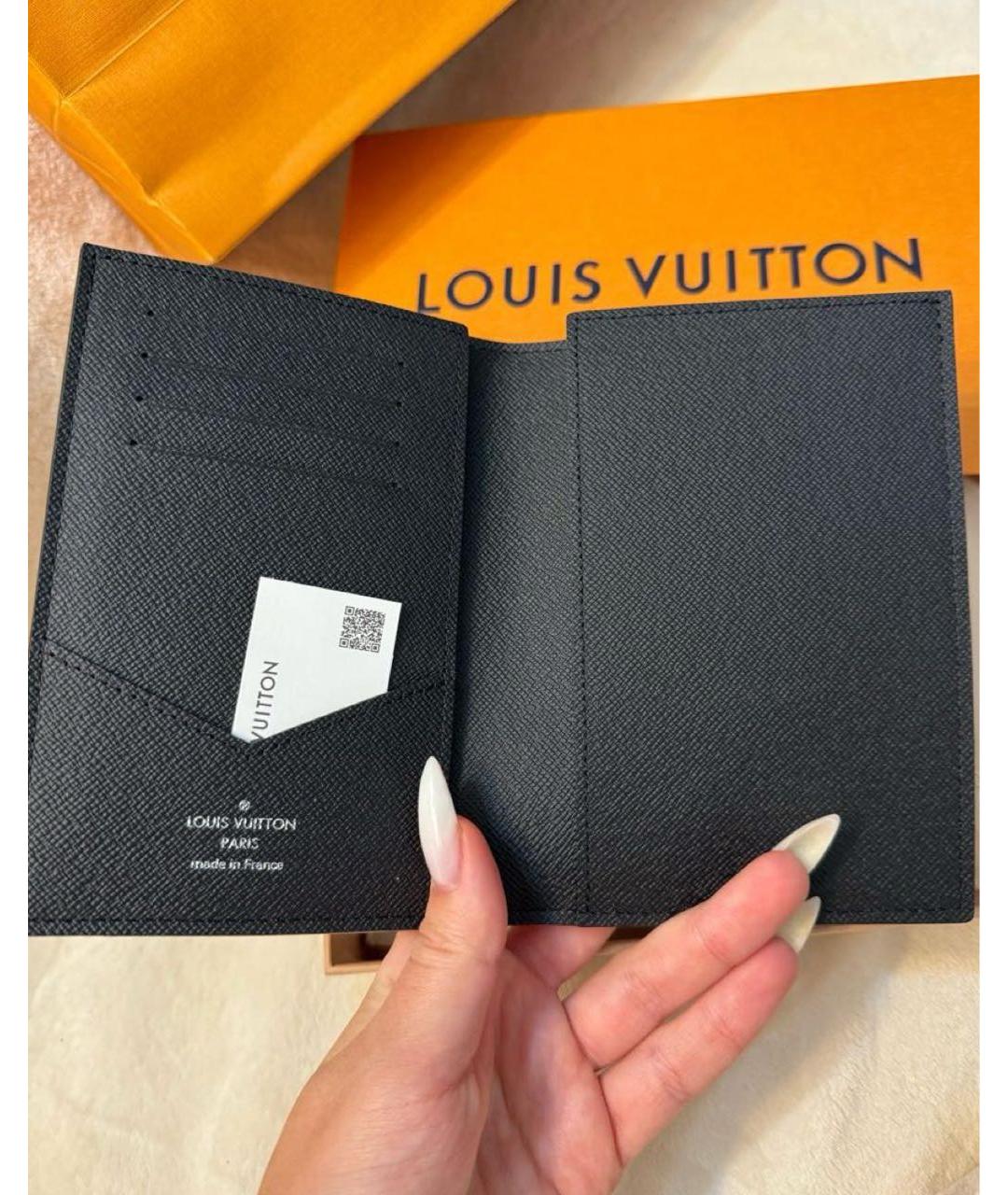 LOUIS VUITTON Черная визитница, фото 3