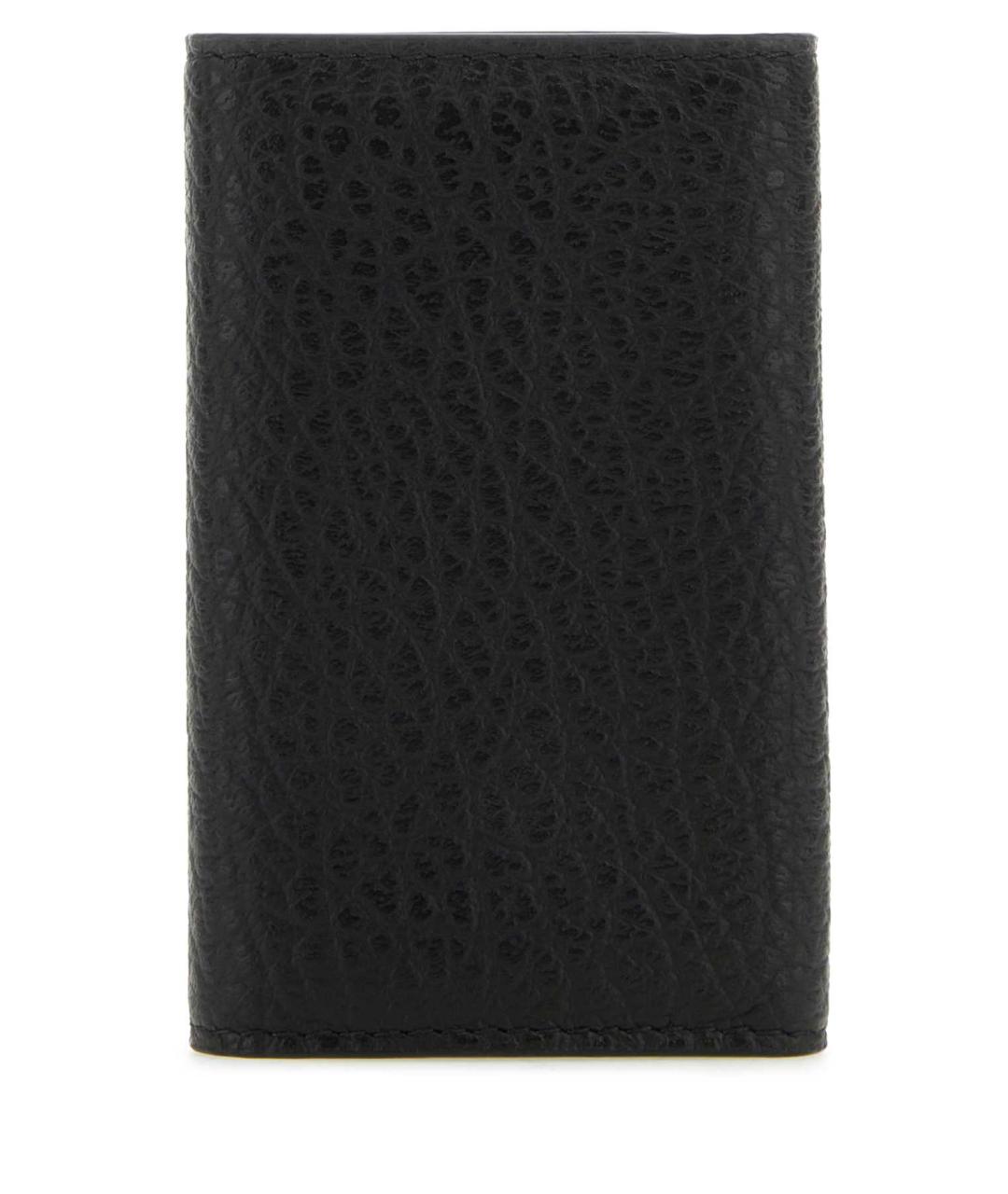 MAISON MARGIELA Черный кожаный кошелек, фото 2