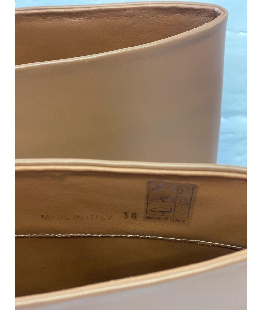 GIABORGHINI Коричневые кожаные высокие ботинки, фото 6