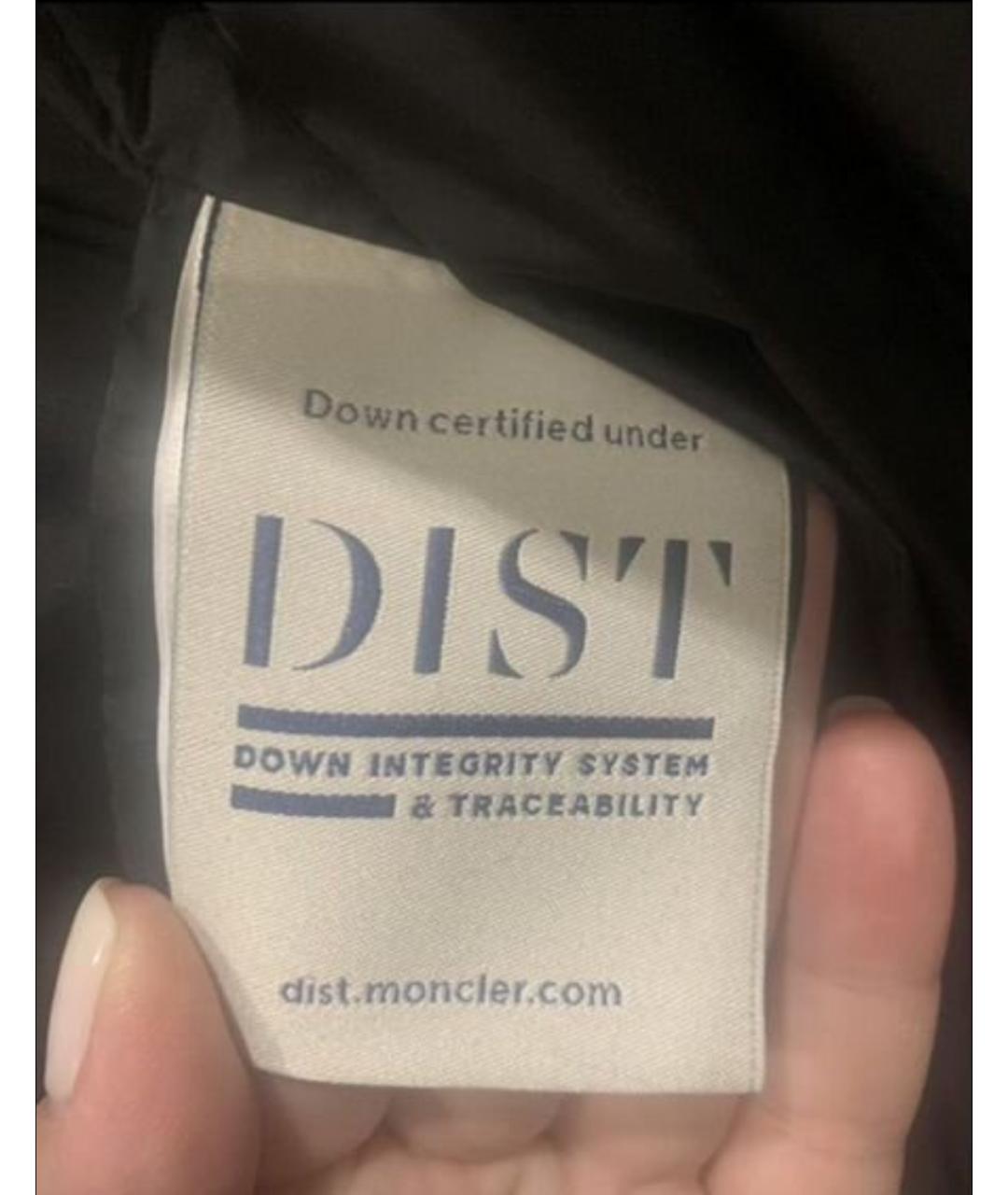 MONCLER Черный синтетический пуховик, фото 7