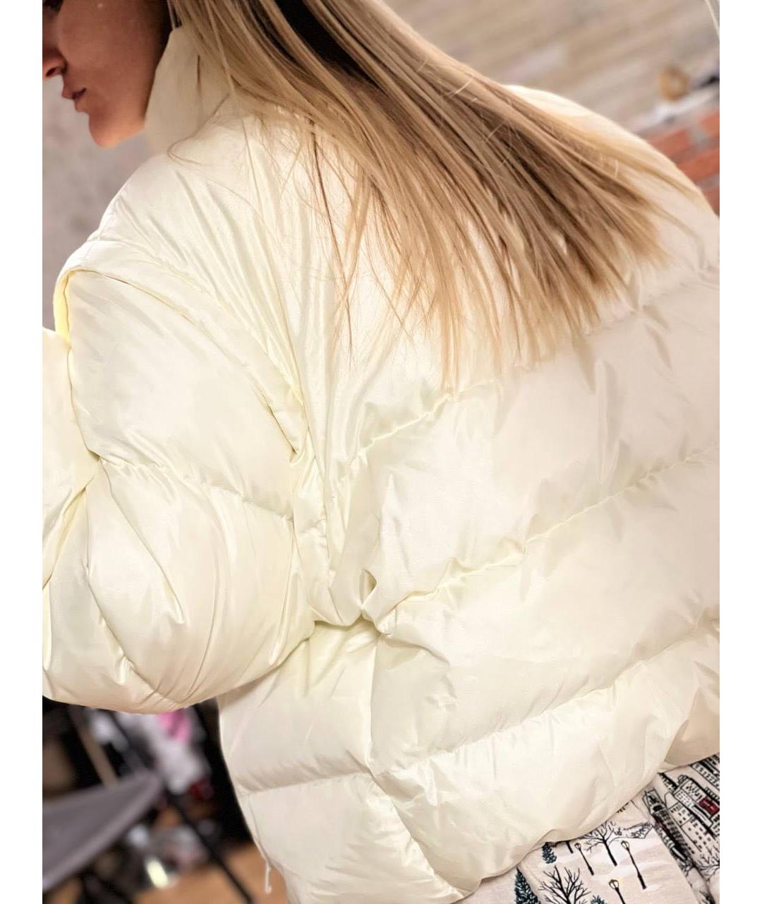 GUCCI Бежевый полиэстеровый пуховик, фото 5