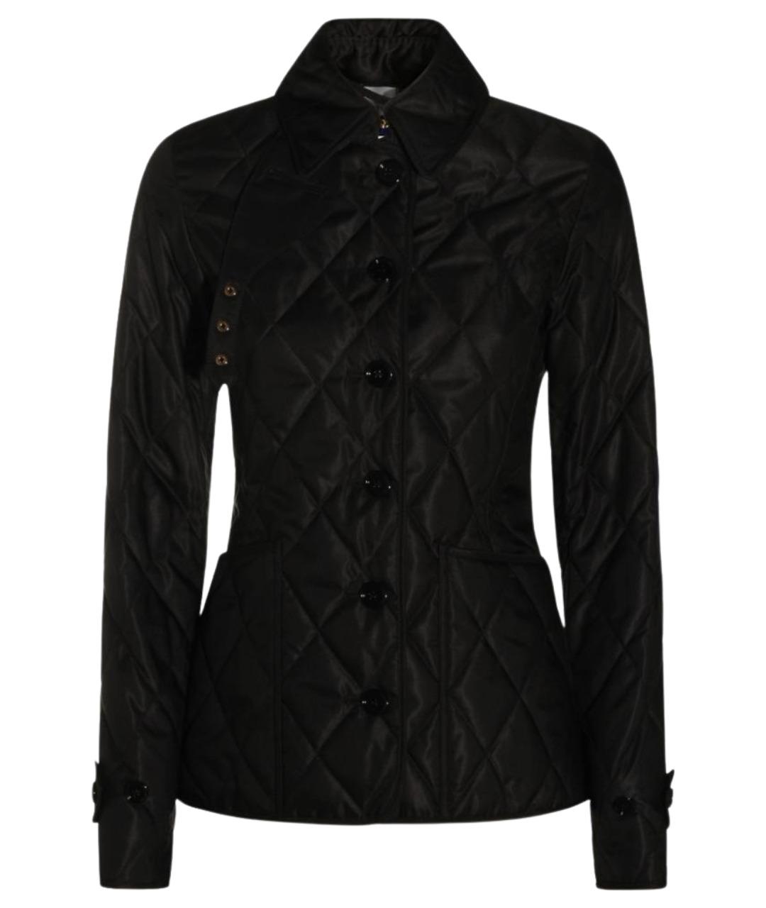 BURBERRY Черная полиэстеровая куртка, фото 1