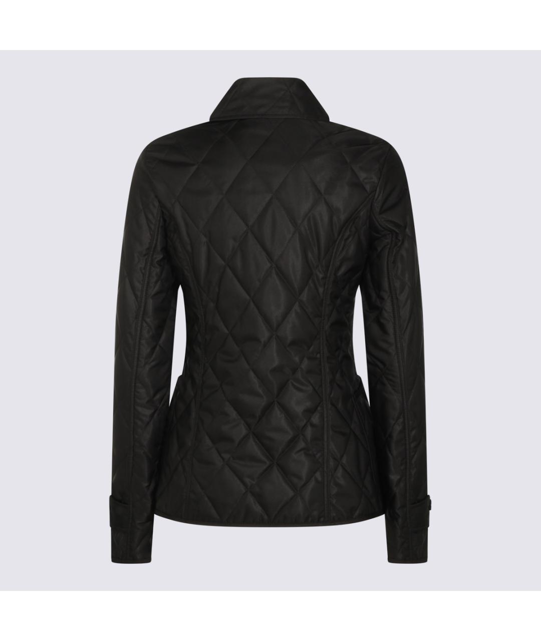 BURBERRY Черная полиэстеровая куртка, фото 2