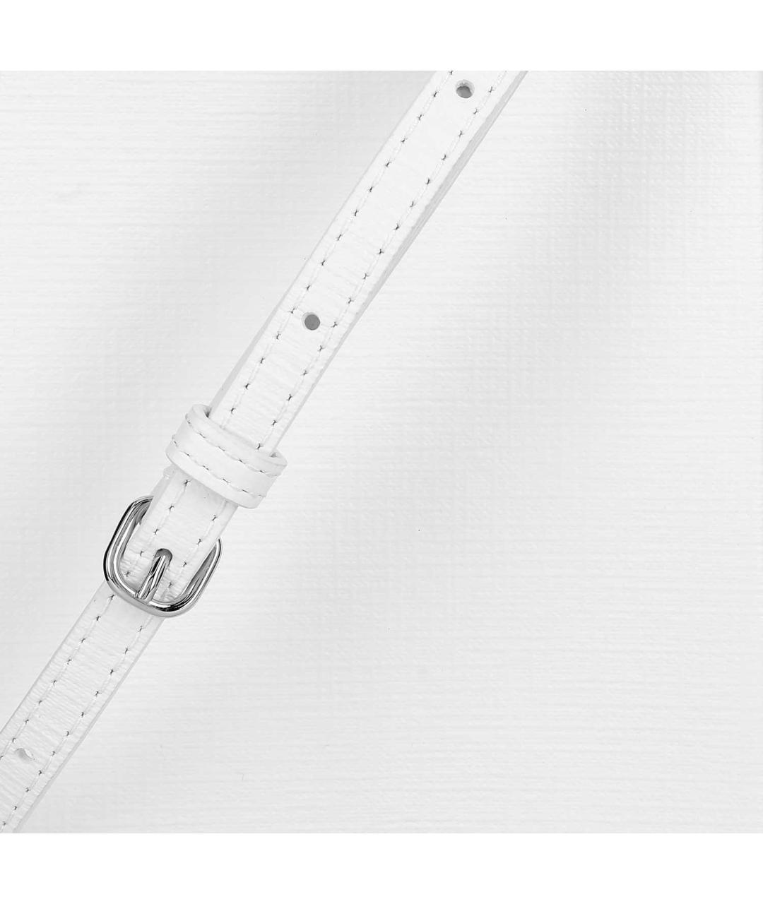 BALENCIAGA Белая кожаная сумка через плечо, фото 7