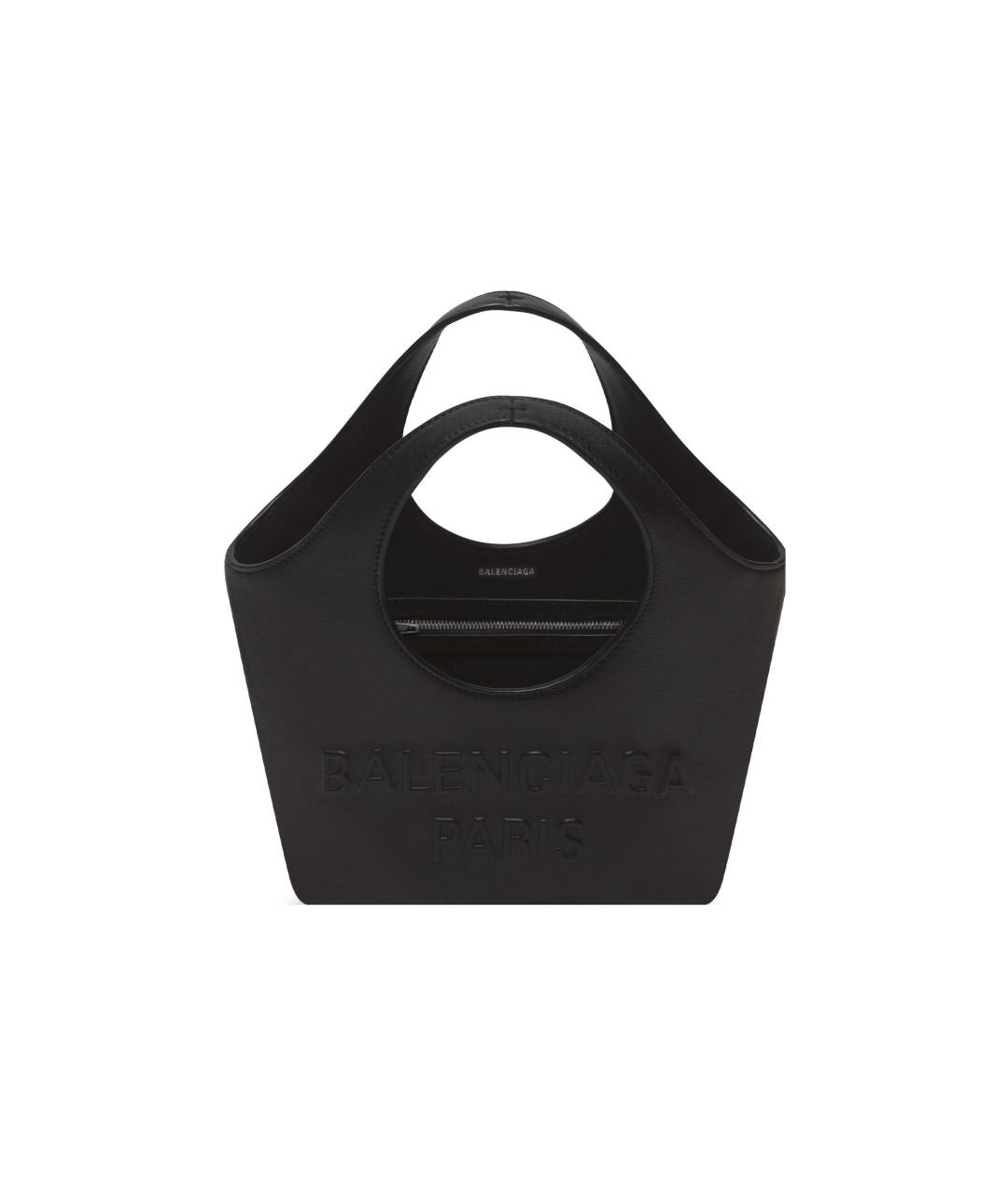 BALENCIAGA Черная кожаная сумка через плечо, фото 2