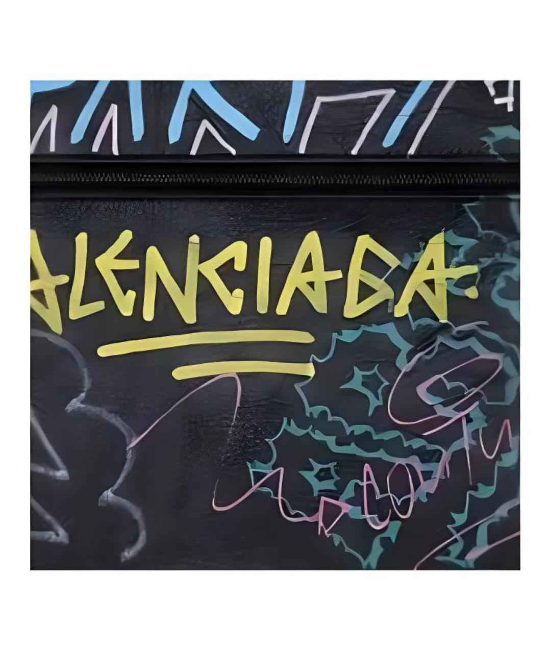 BALENCIAGA Черная кожаная папка для документов, фото 4