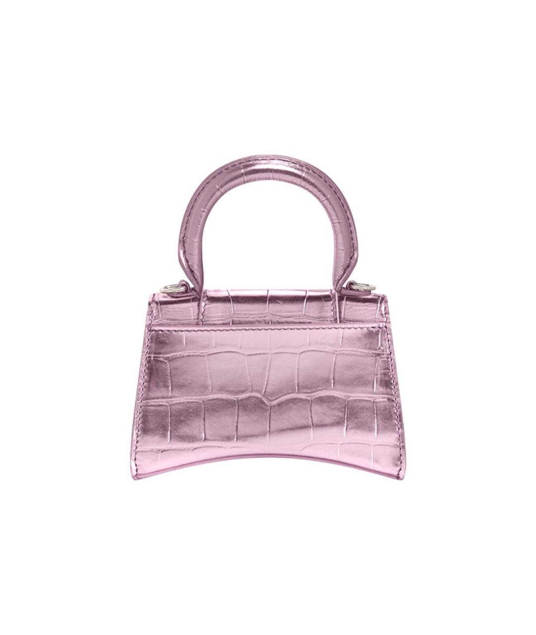 BALENCIAGA Розовая кожаная сумка через плечо, фото 2