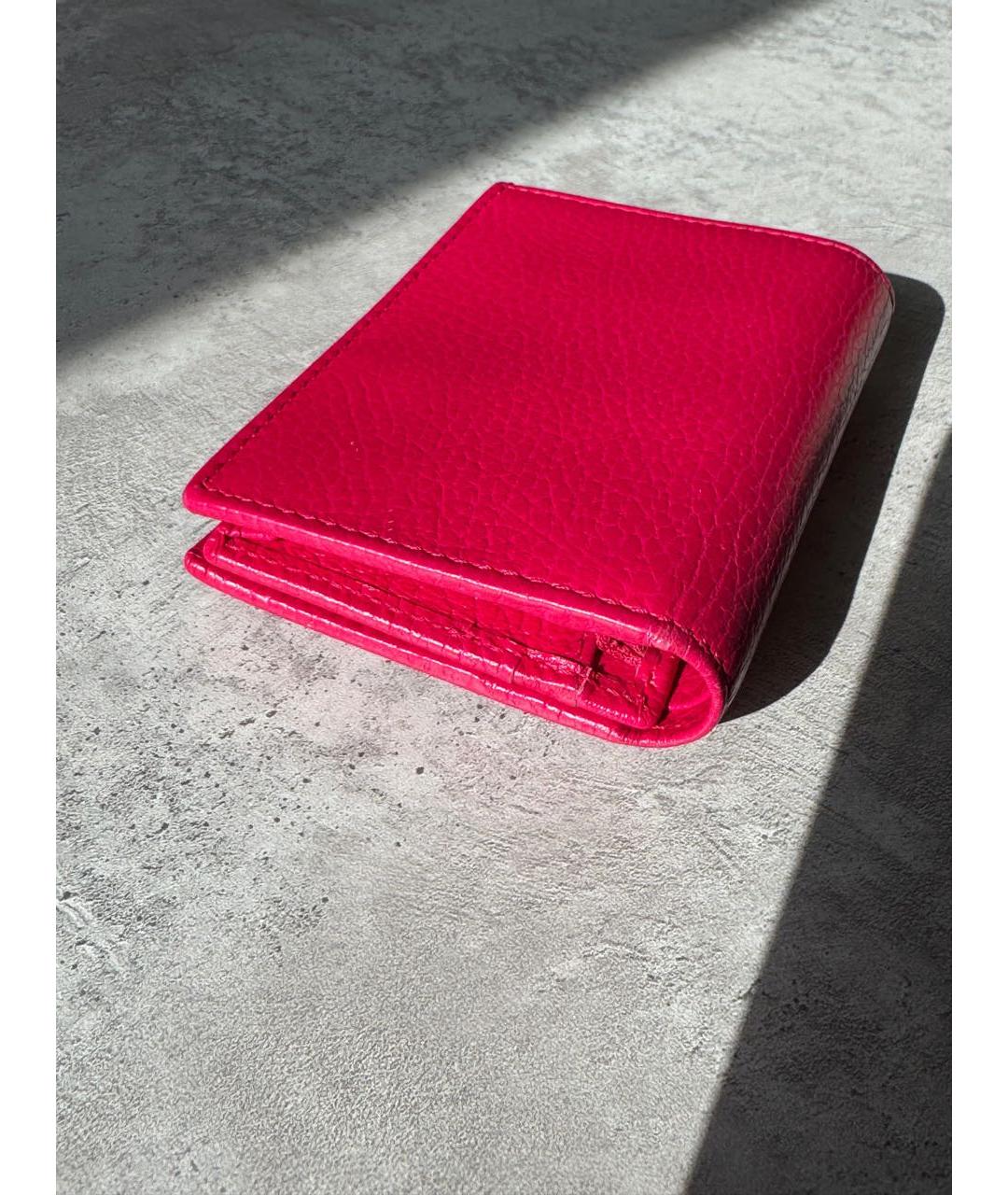 GUCCI Фуксия кожаный кошелек, фото 3