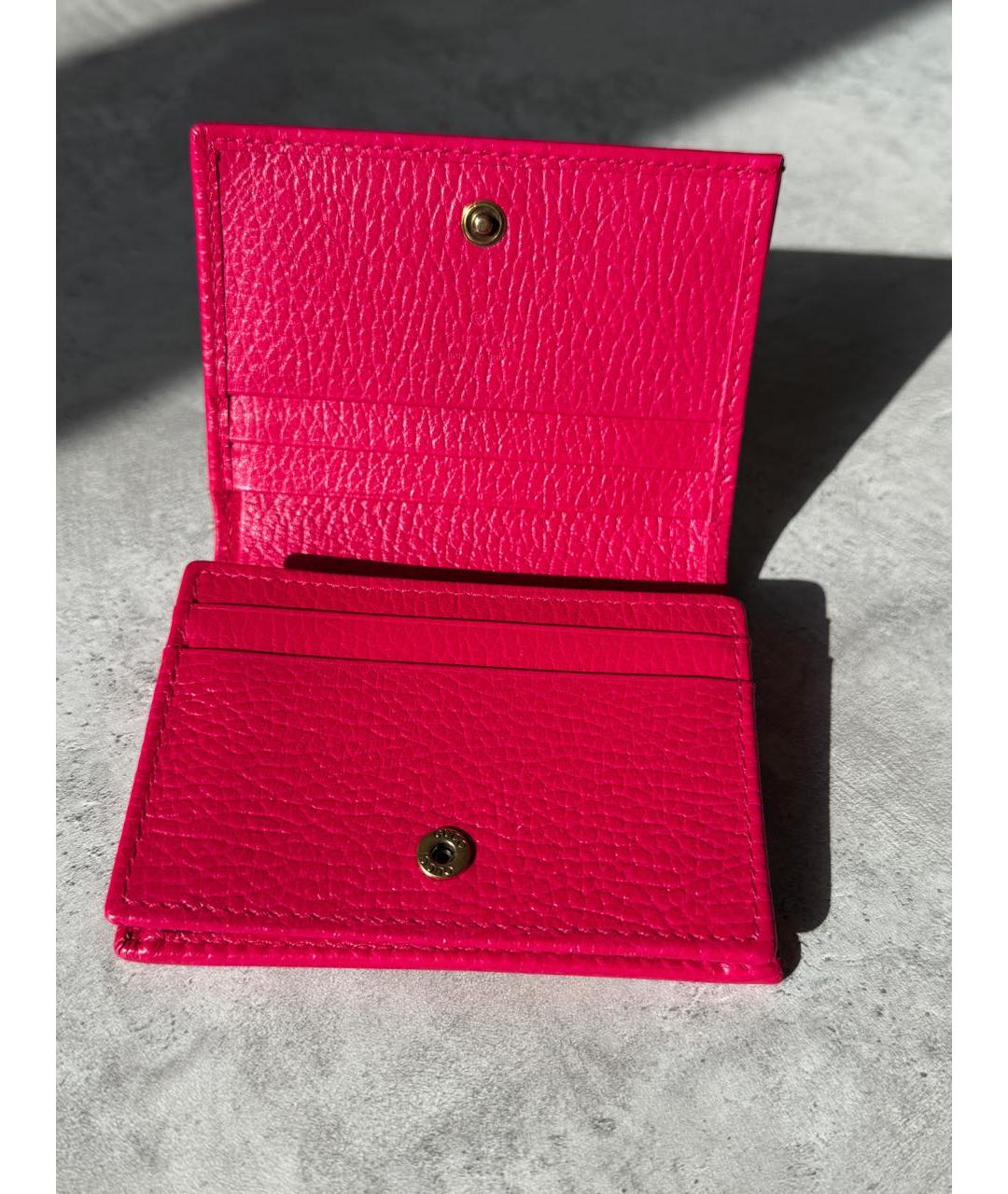 GUCCI Фуксия кожаный кошелек, фото 2