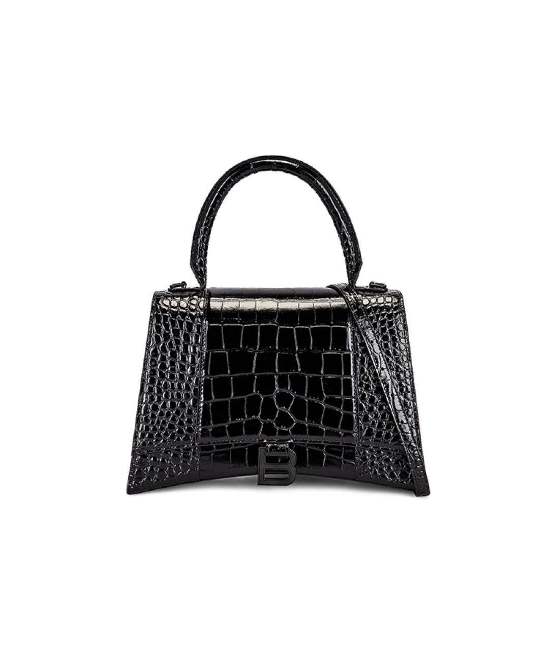 BALENCIAGA Черная кожаная сумка через плечо, фото 1