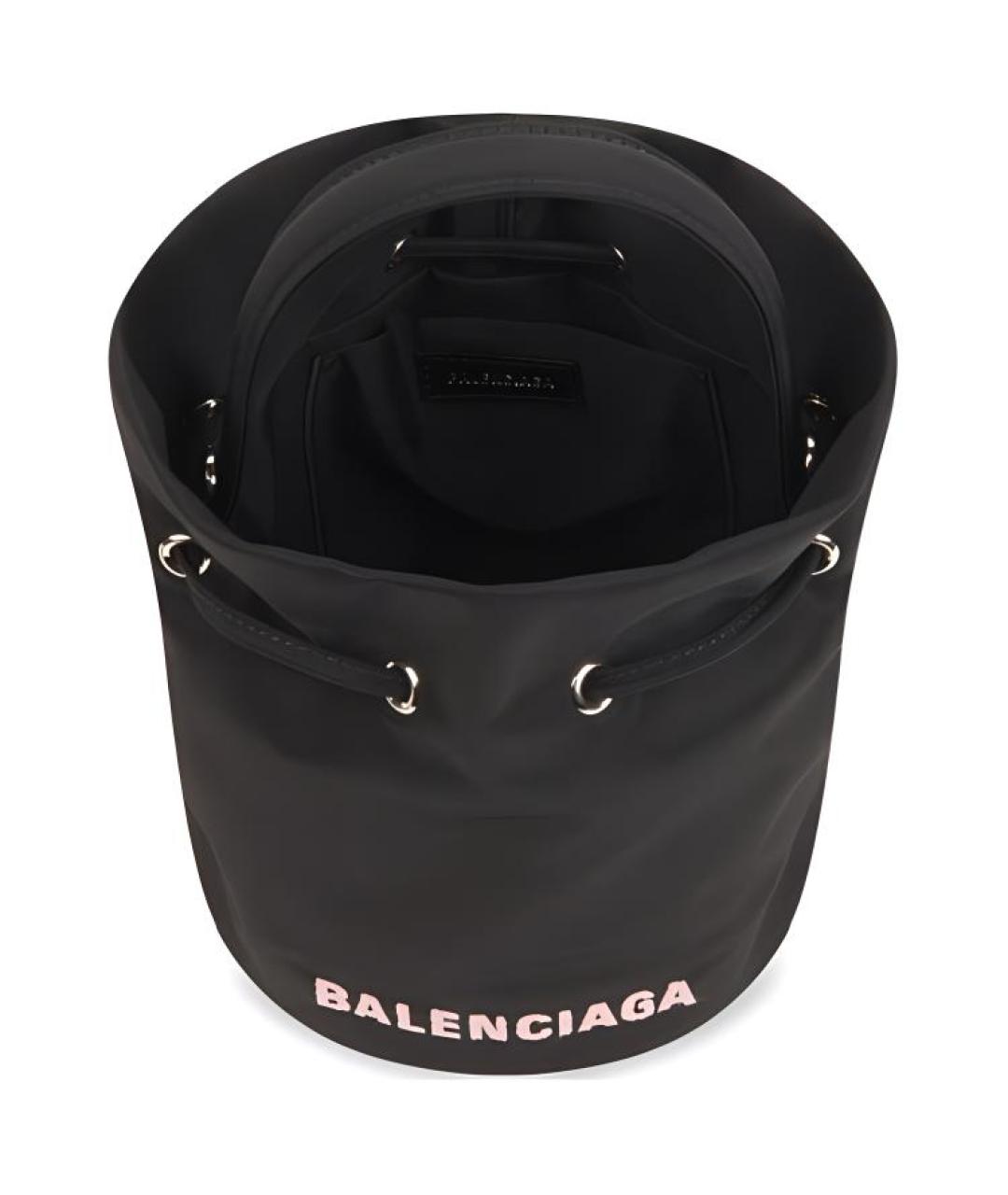 BALENCIAGA Черная хлопковая сумка через плечо, фото 5