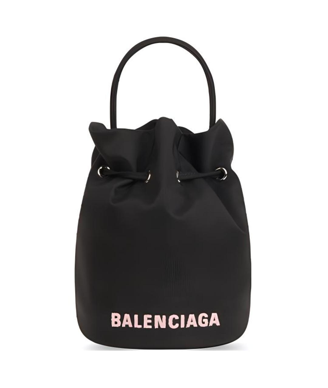 BALENCIAGA Черная хлопковая сумка через плечо, фото 1