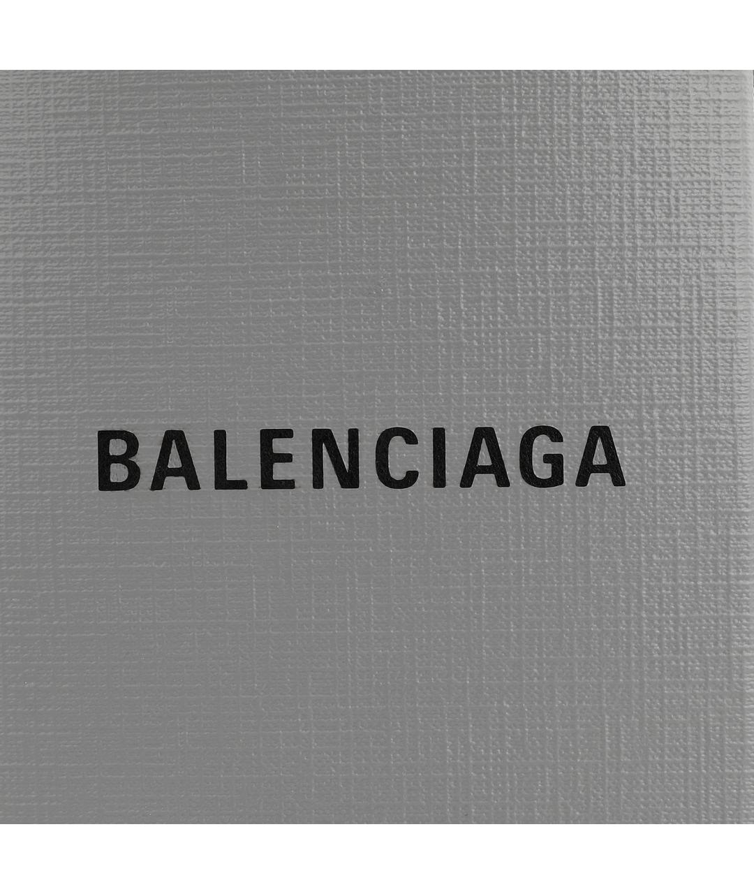 BALENCIAGA Серая кожаная сумка через плечо, фото 8