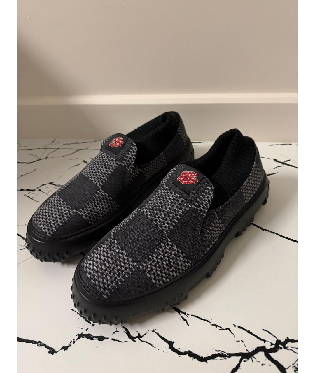 LOUIS VUITTON Черные слипоны, фото 3