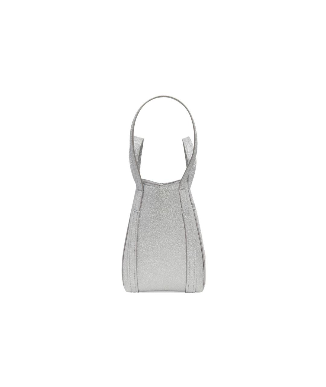 BALENCIAGA Серебряная сумка через плечо, фото 5