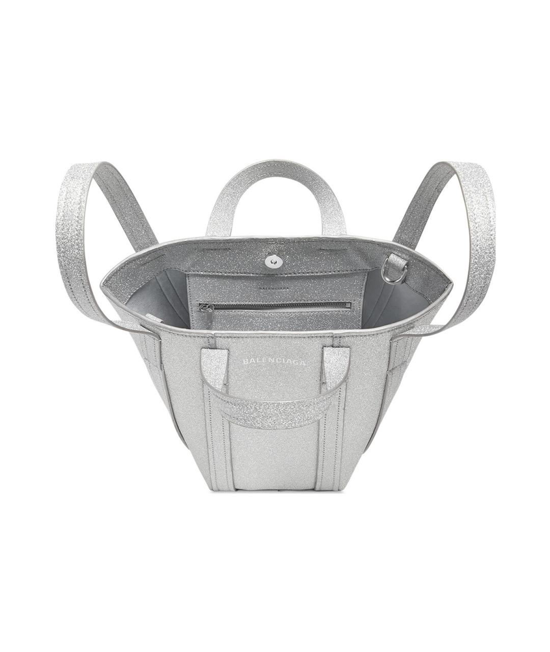 BALENCIAGA Серебряная сумка через плечо, фото 4