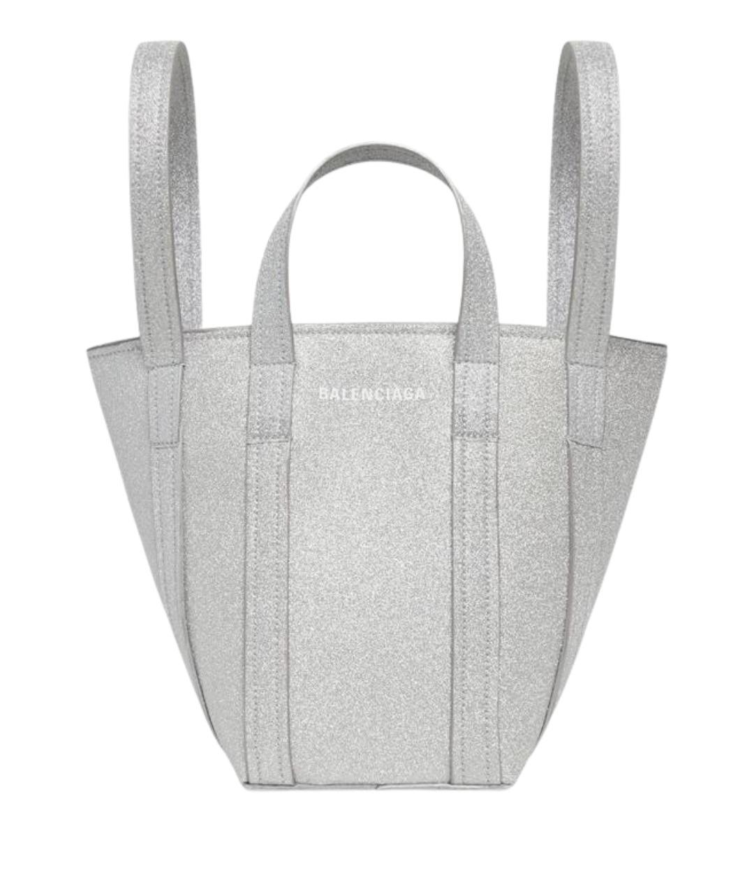 BALENCIAGA Серебряная сумка через плечо, фото 1