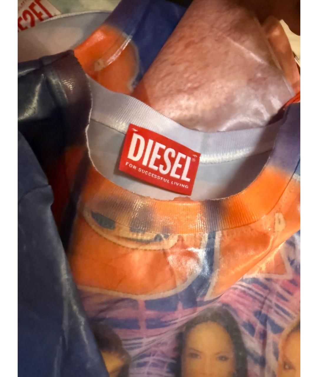 DIESEL Мульти полиэстеровая футболка, фото 3