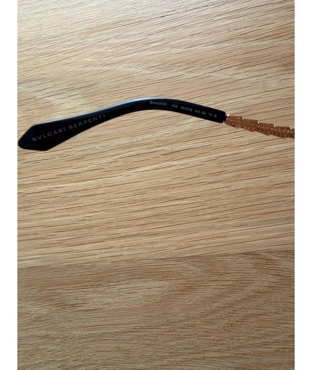 BVLGARI Черные пластиковые солнцезащитные очки, фото 6