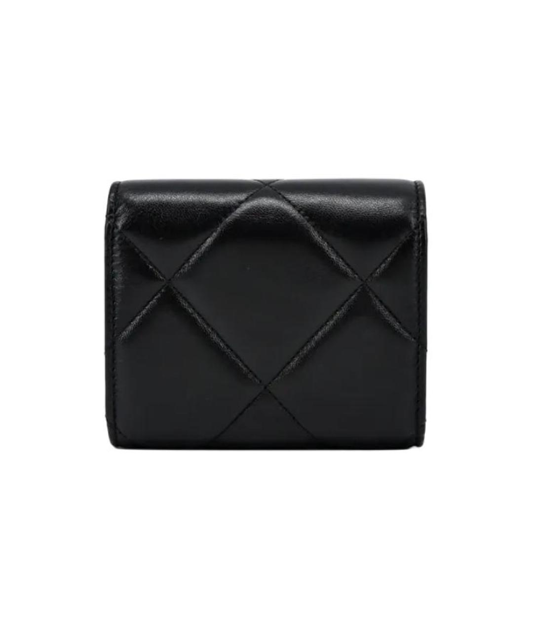 CHANEL Черный кожаный кошелек, фото 3