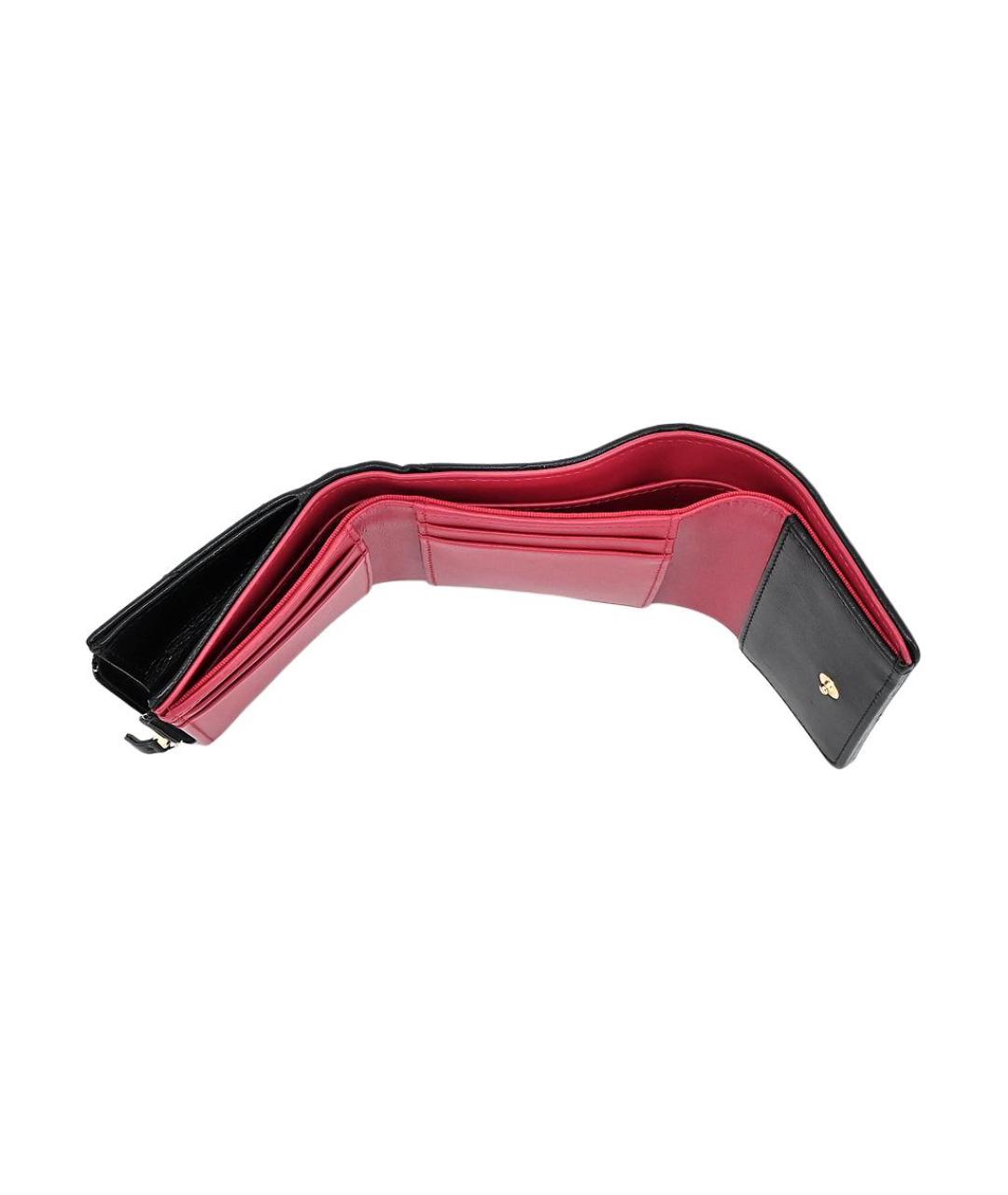 CHANEL Черный кожаный кошелек, фото 4