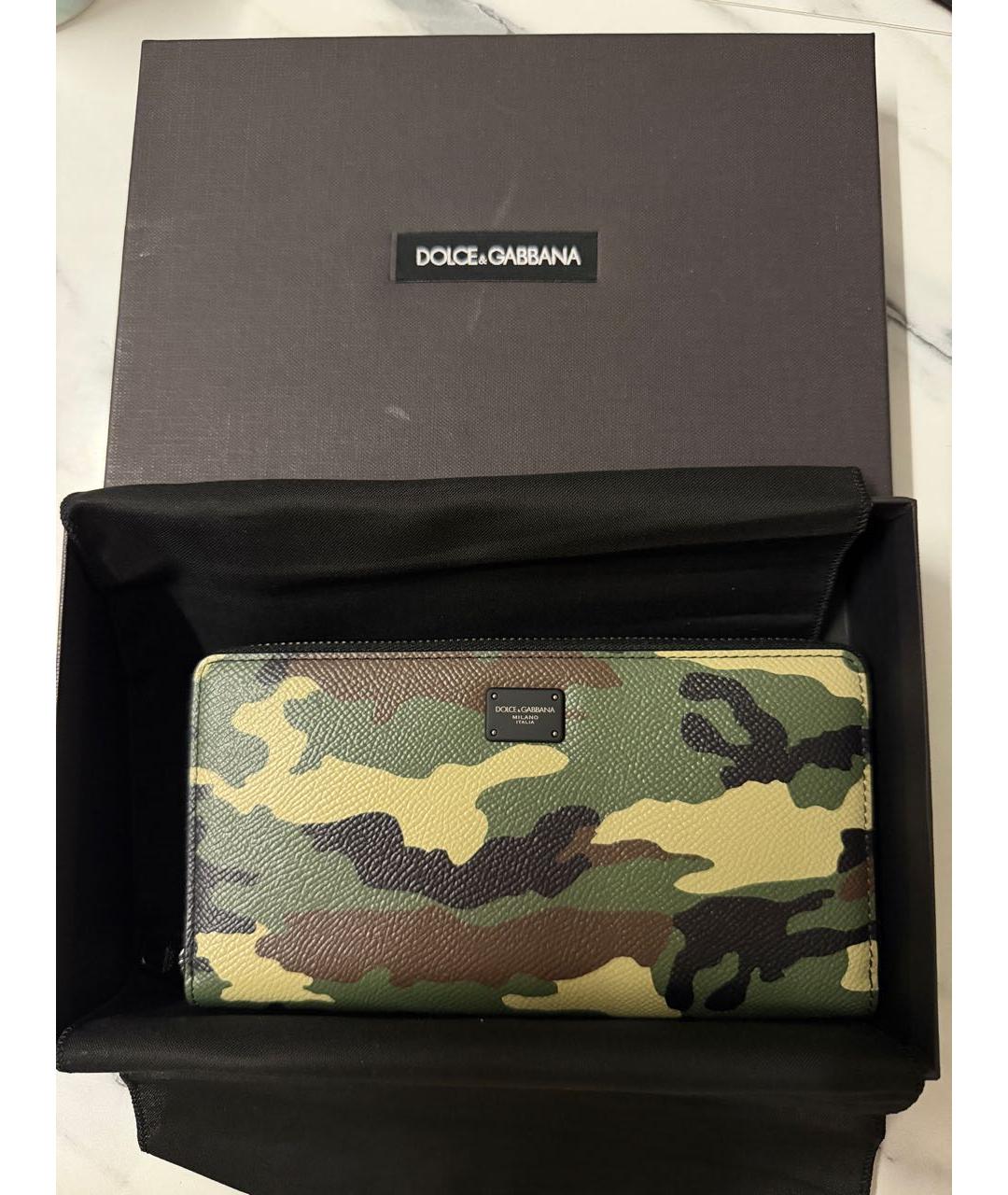 DOLCE&GABBANA Хаки кошелек, фото 5