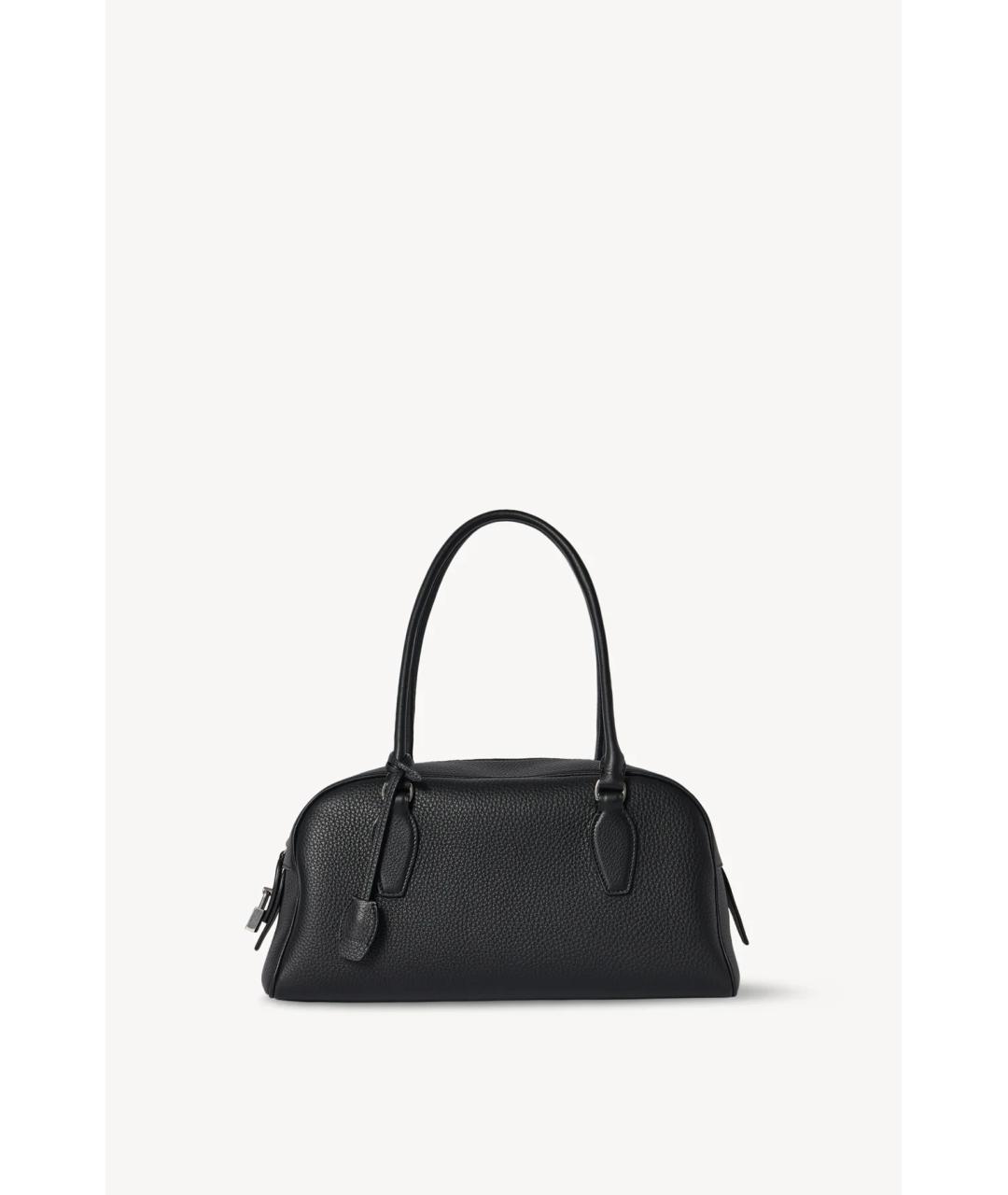 THE ROW Черная кожаная сумка через плечо, фото 4