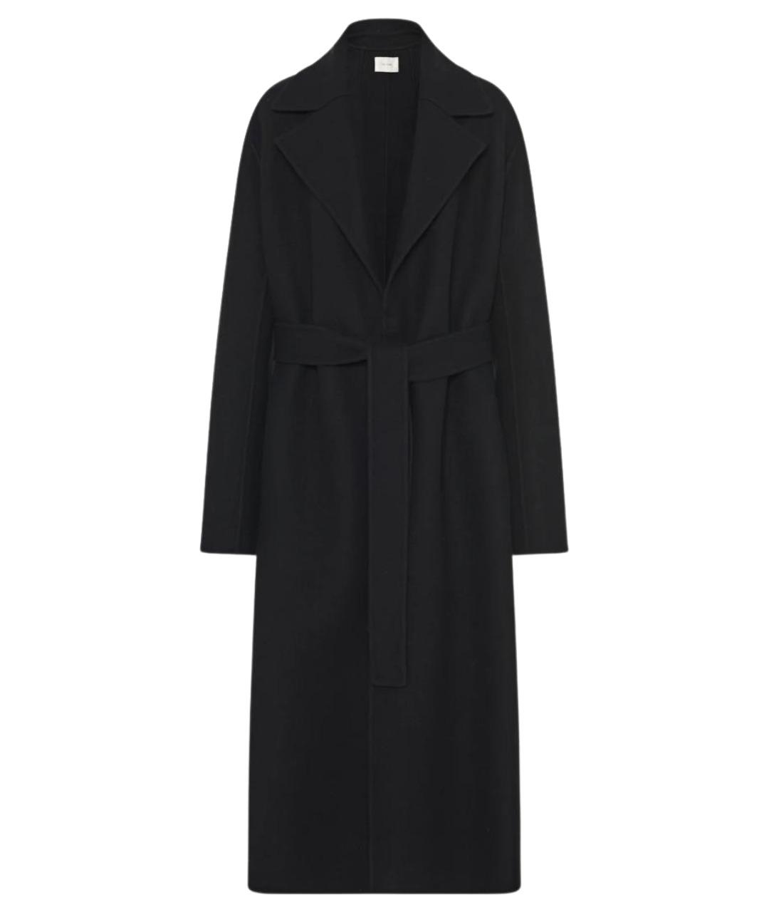 THE ROW Черное шерстяное пальто, фото 1