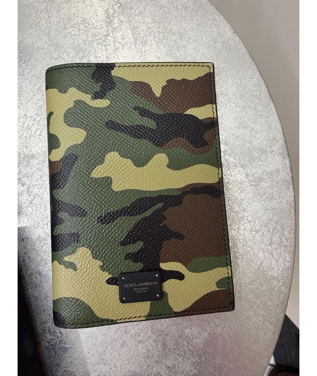 DOLCE&GABBANA Хаки визитница, фото 5