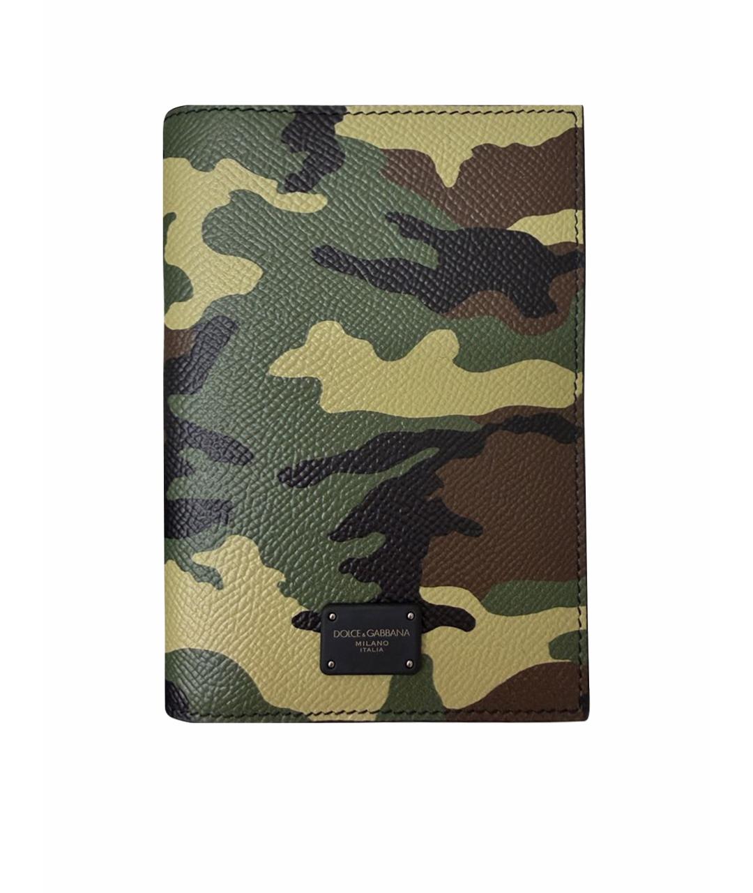 DOLCE&GABBANA Хаки визитница, фото 1