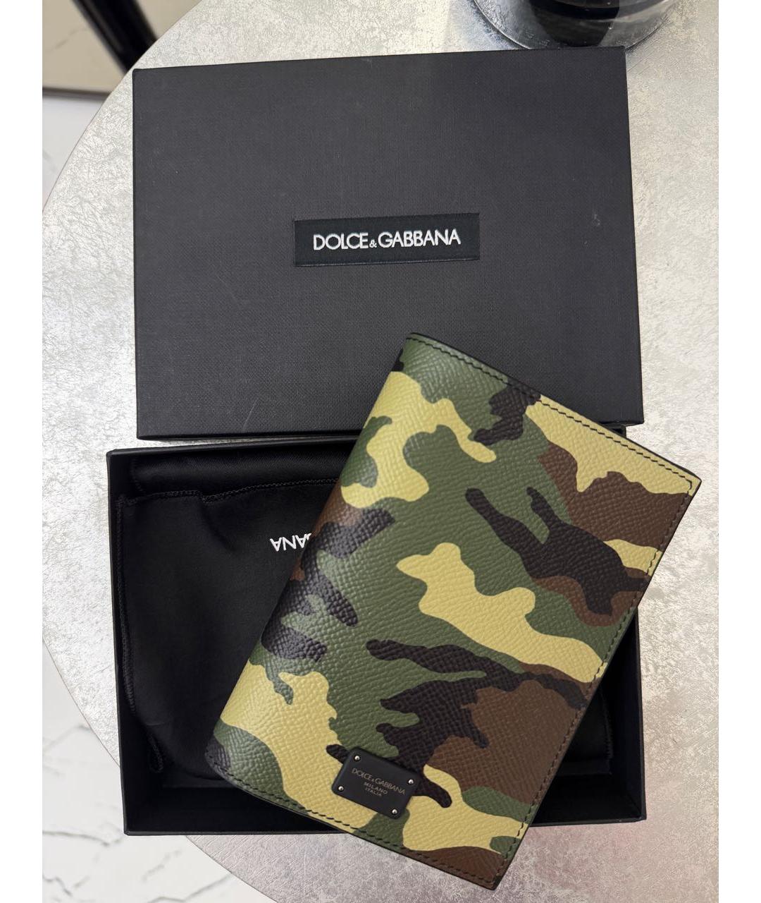 DOLCE&GABBANA Хаки визитница, фото 4