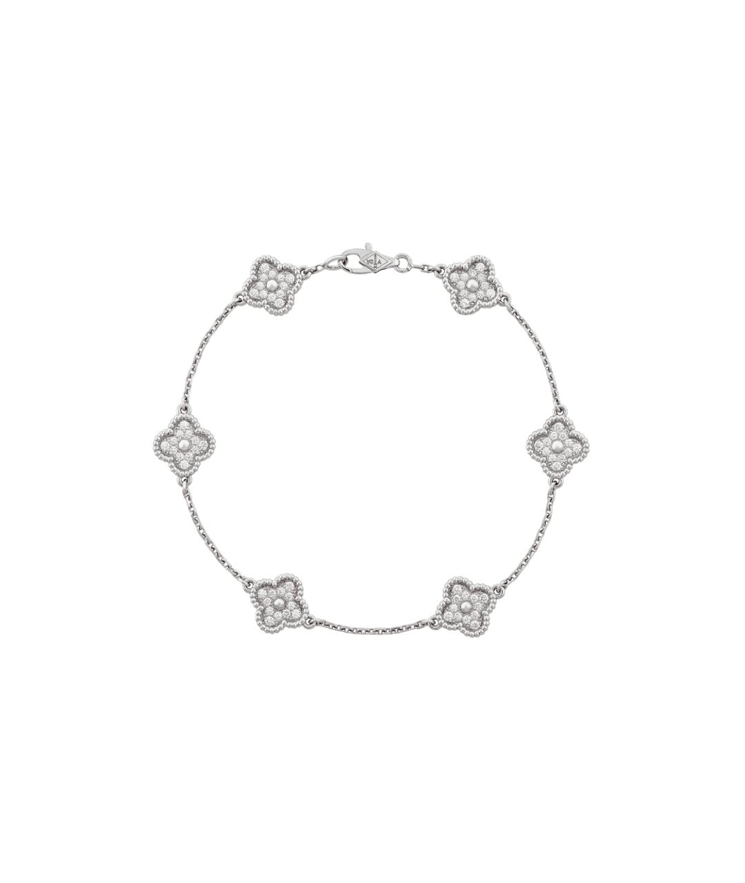 VAN CLEEF & ARPELS Серебрянный браслет из белого золота, фото 2
