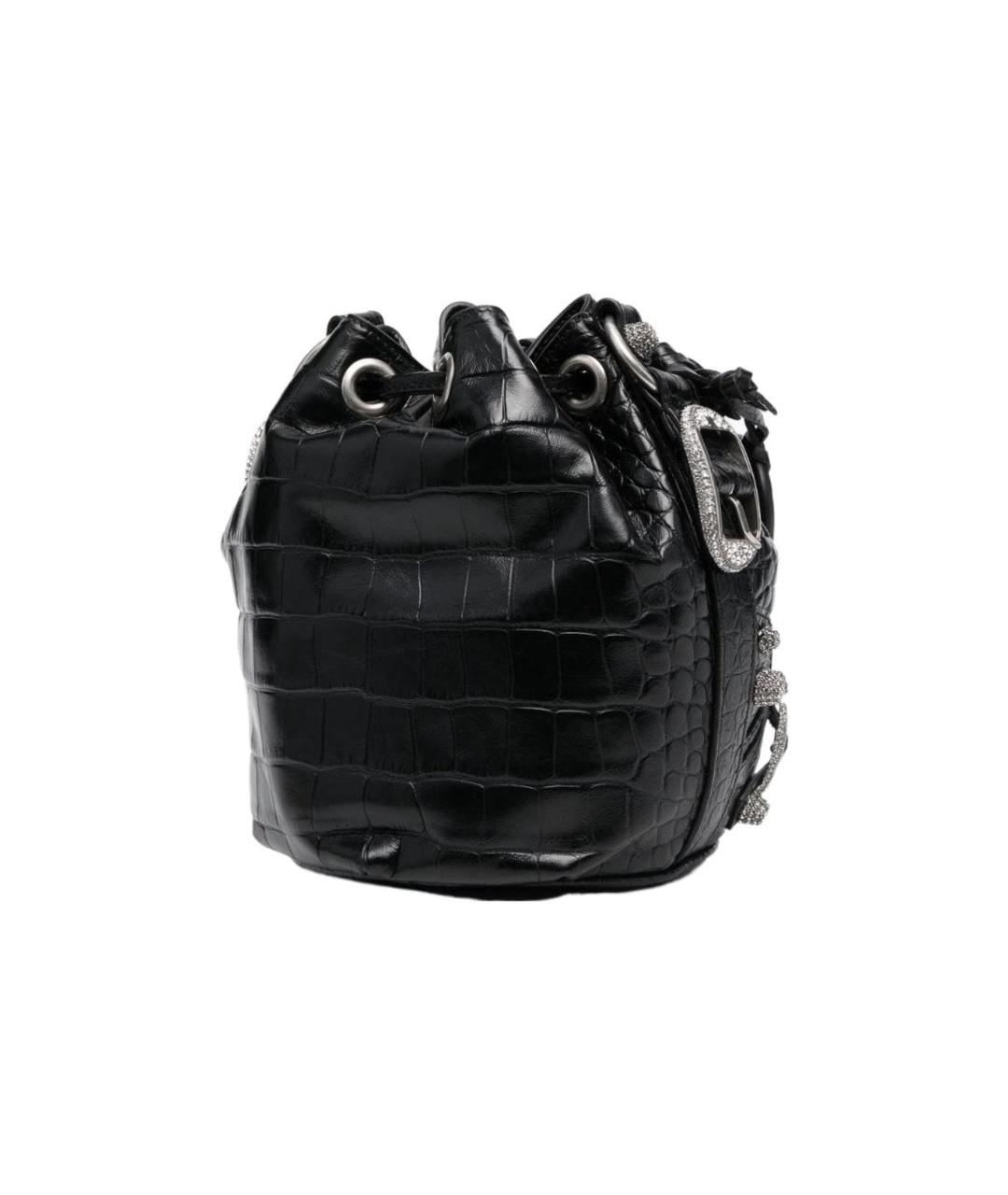 BALENCIAGA Черная кожаная сумка через плечо, фото 2