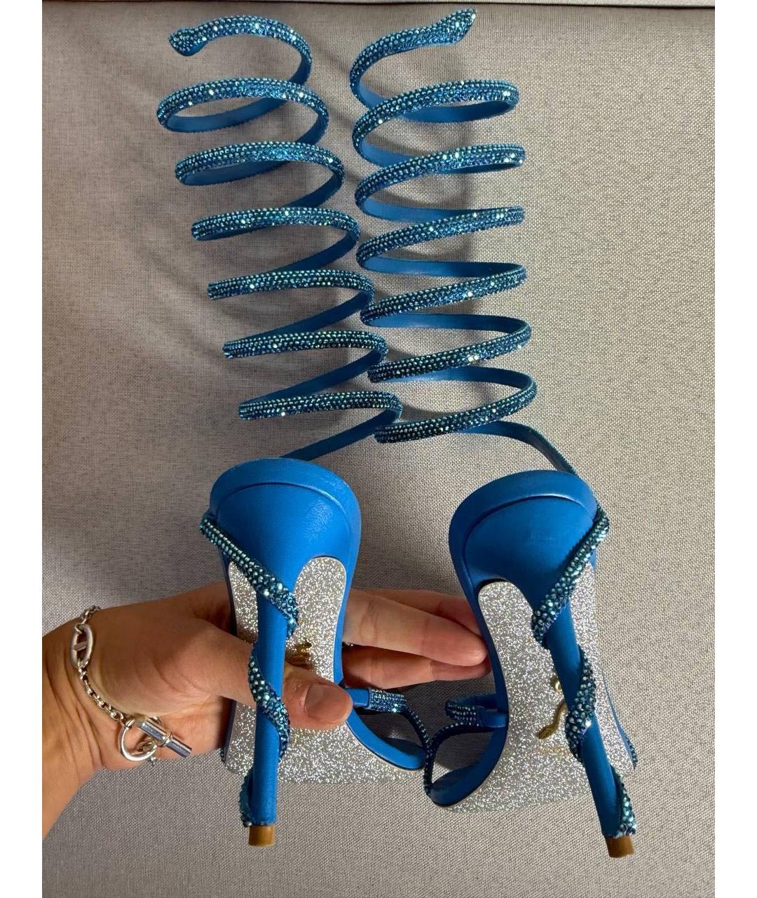 RENE CAOVILLA Кожаные босоножки, фото 4