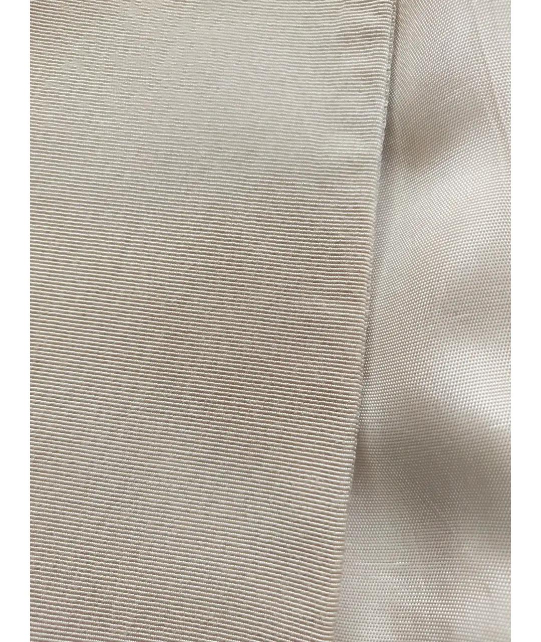 123 Бежевый вискозный жакет/пиджак, фото 4