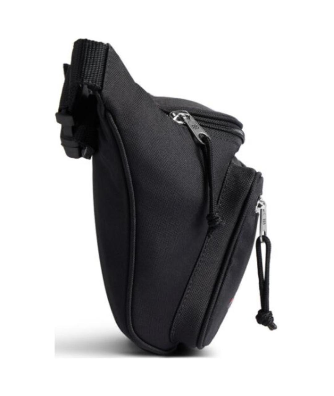 BALENCIAGA Черная тканевая поясная сумка, фото 3
