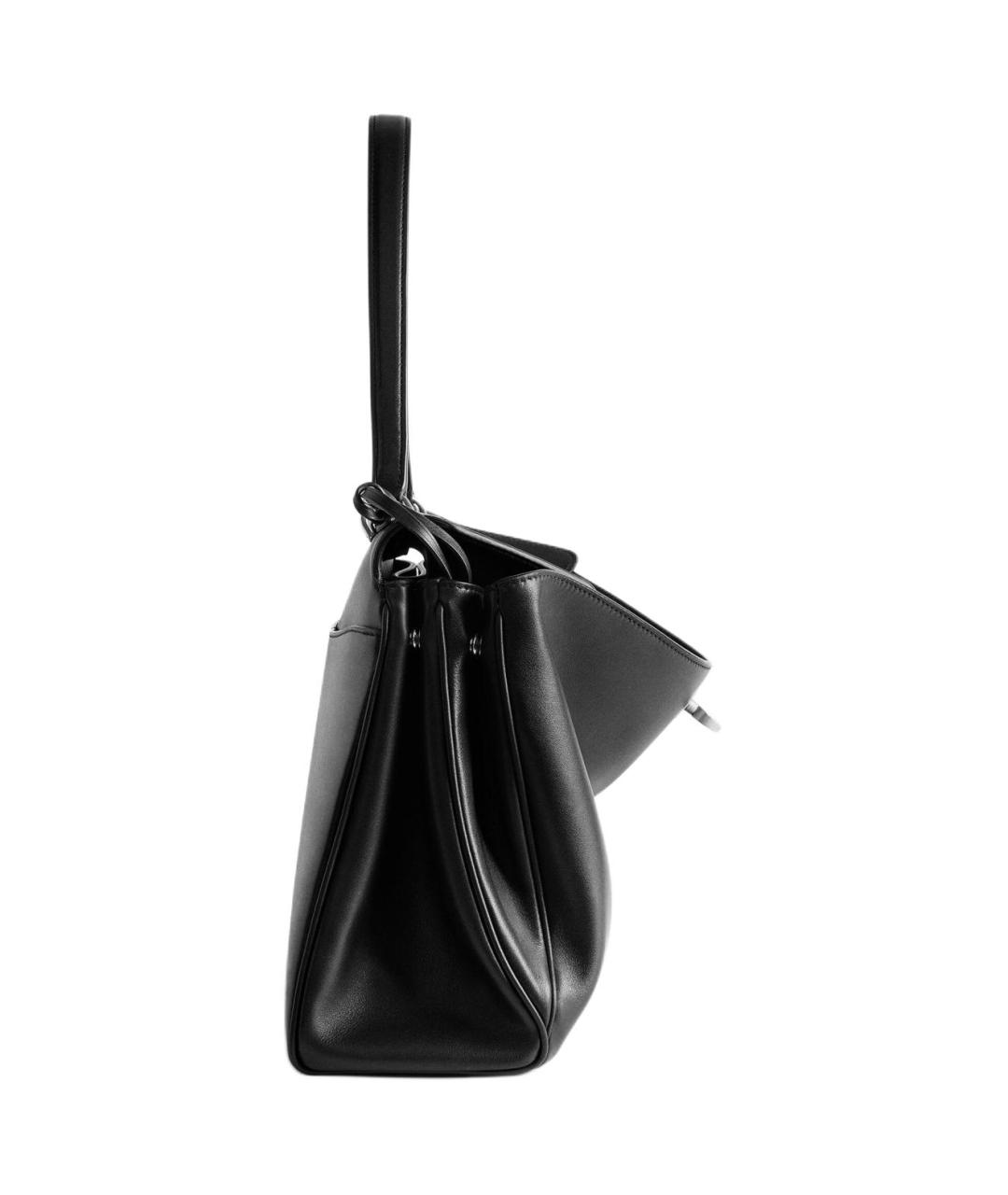 BALENCIAGA Черная кожаная сумка через плечо, фото 3