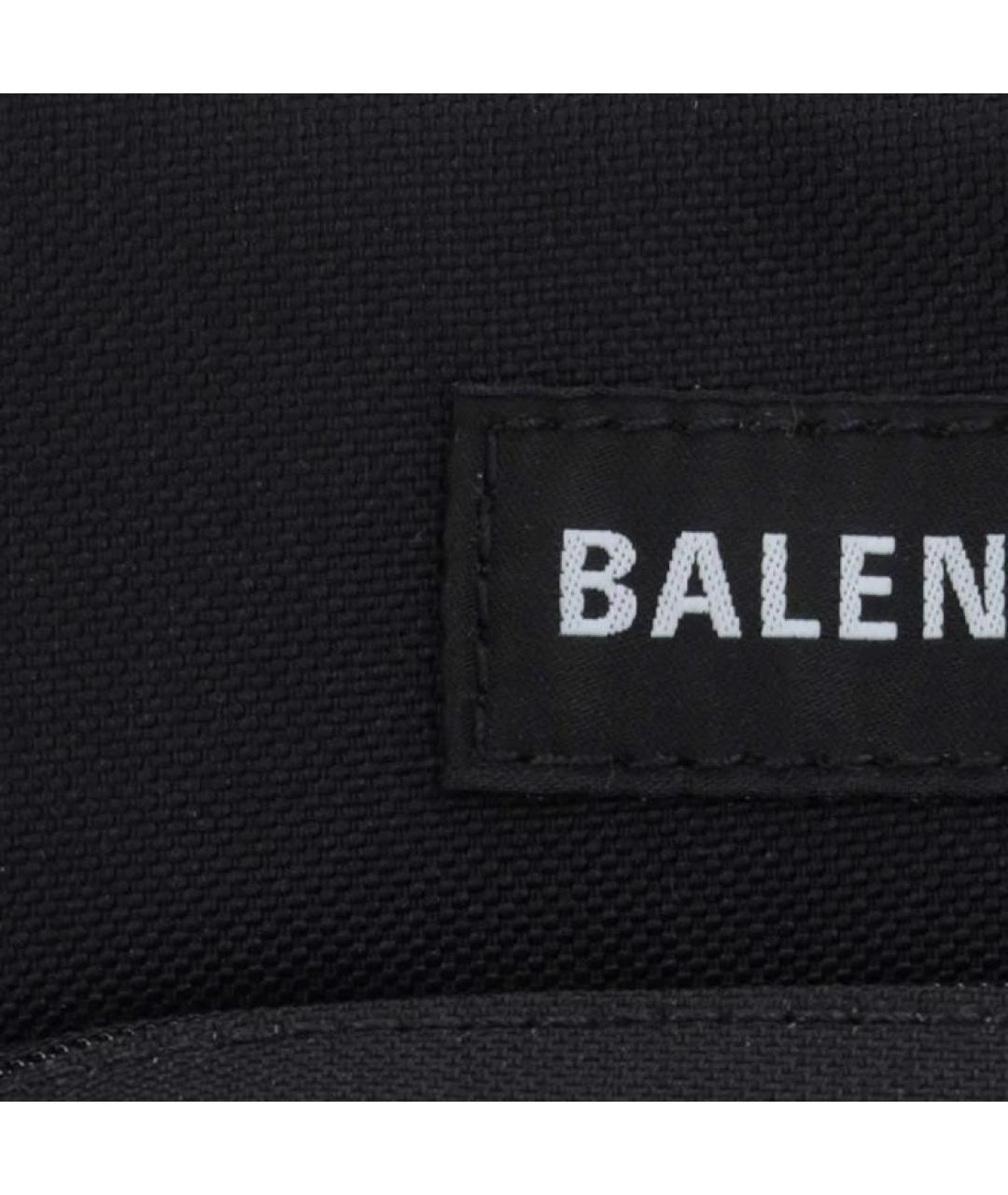 BALENCIAGA Черная тканевая сумка на плечо, фото 4