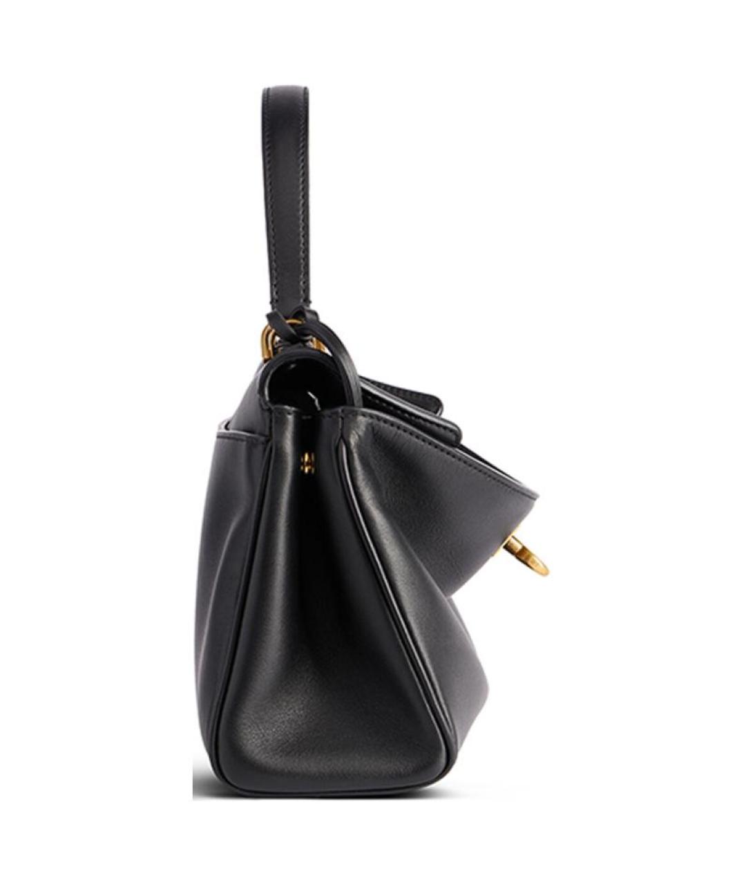 BALENCIAGA Черная кожаная сумка через плечо, фото 4