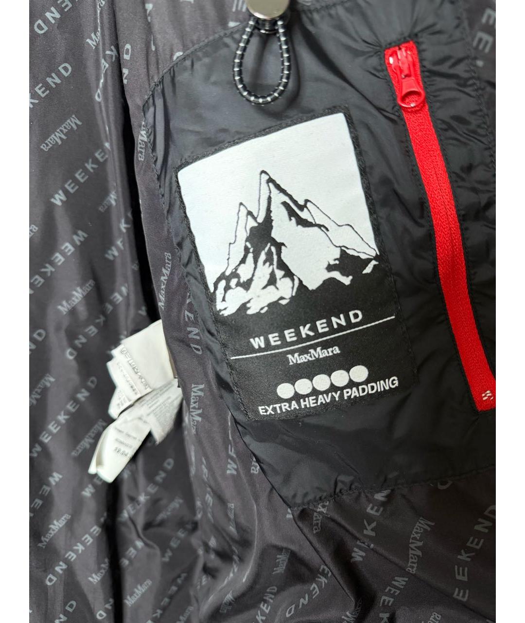 WEEKEND MAX MARA Черный пуховик, фото 4