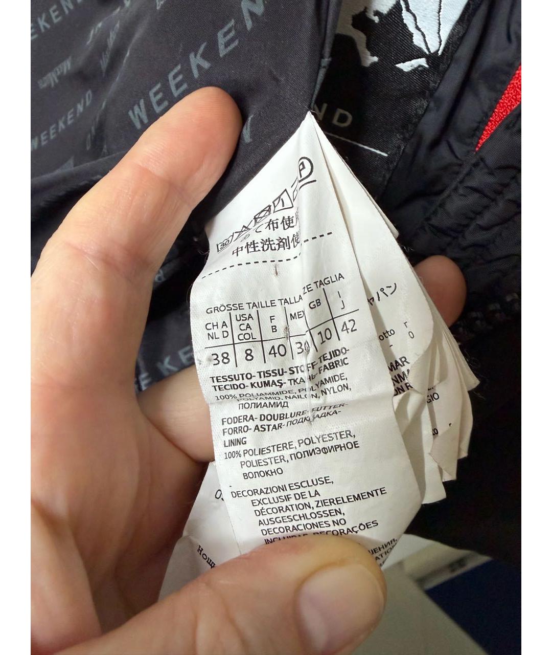 WEEKEND MAX MARA Черный пуховик, фото 7