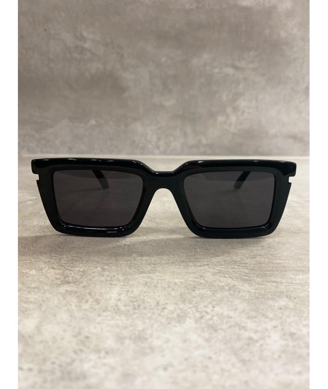OFF-WHITE Черные пластиковые солнцезащитные очки, фото 9