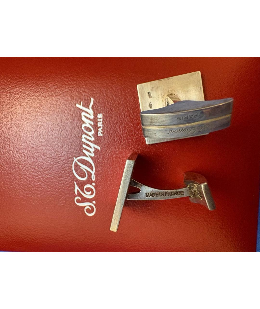 DUPONT Серебряные серебряные запонки, фото 3