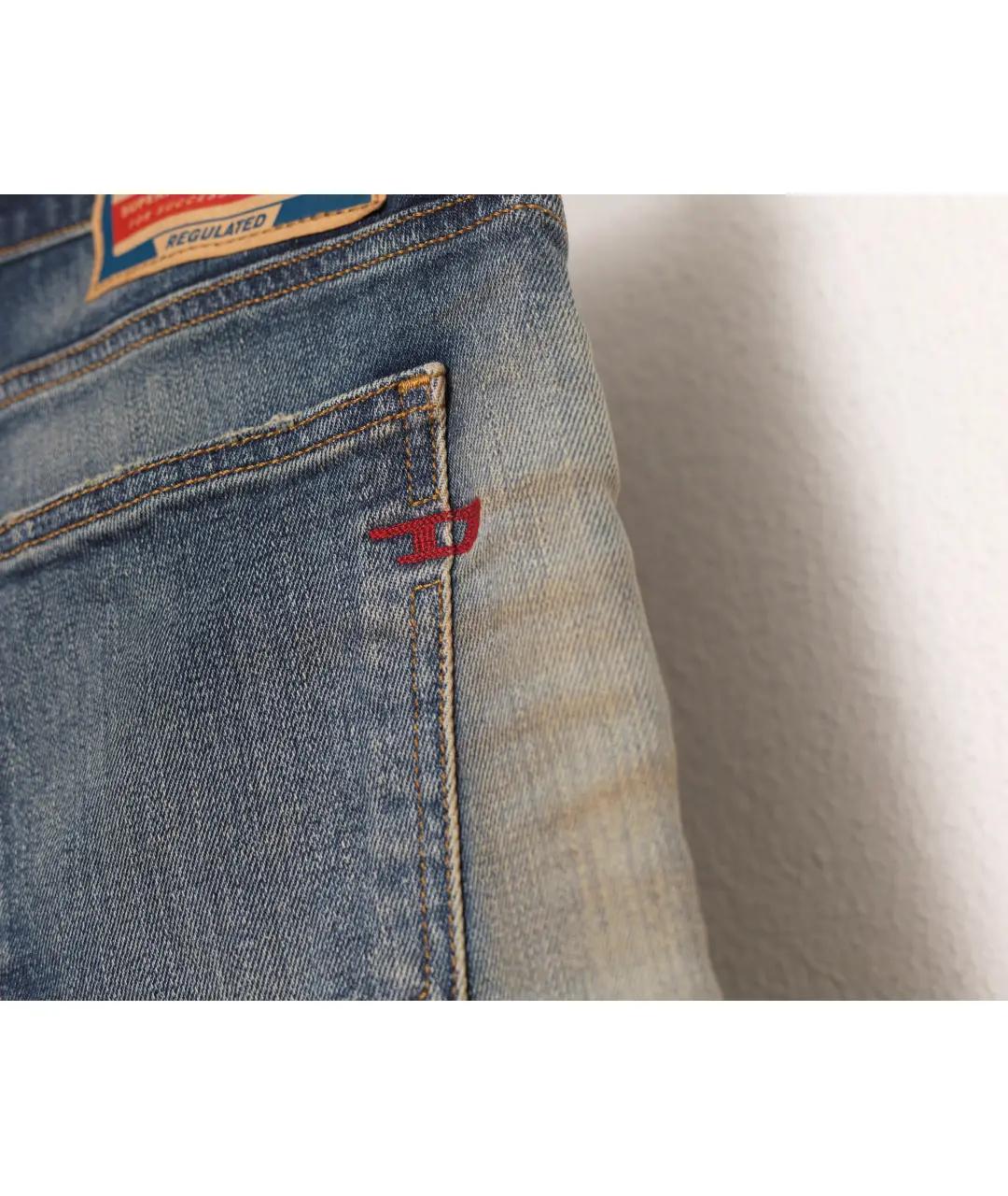 DIESEL Синие хлопковые джинсы слим, фото 6