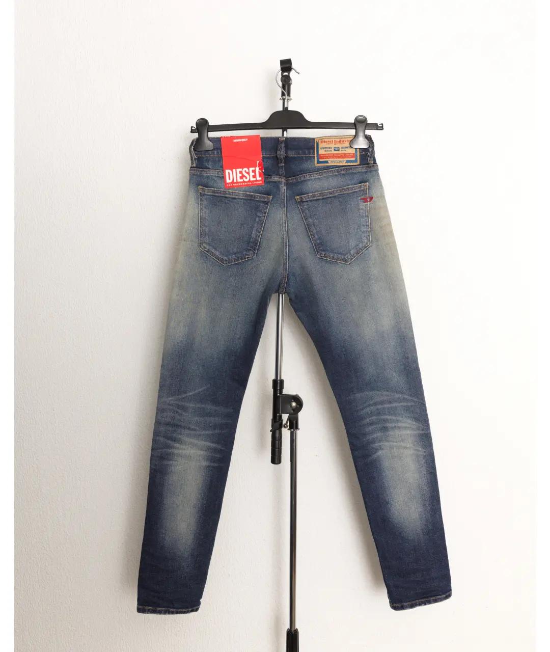DIESEL Синие хлопковые джинсы слим, фото 2