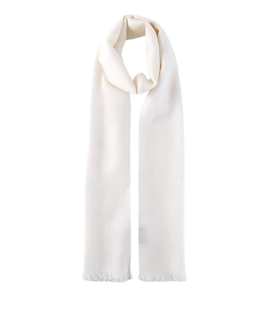 GUCCI Белый шелковый шарф, фото 1